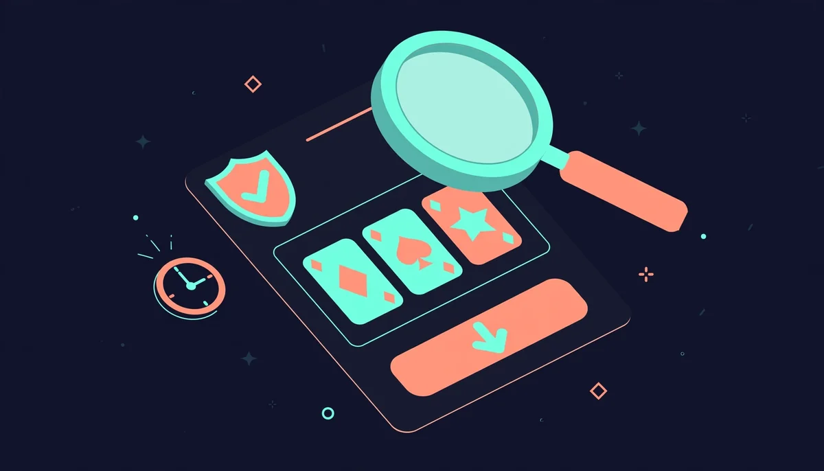 Loupe sur interface de casino avec badge de licence et bouton de retrait